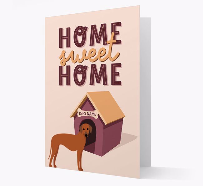 Home Sweet Home: Personalized {breedFullName} Card